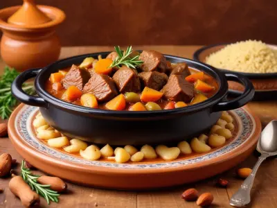 Tajine d'agneau aux pruneaux et amandes