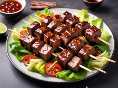 Brochettes de bœuf façon teriyaki