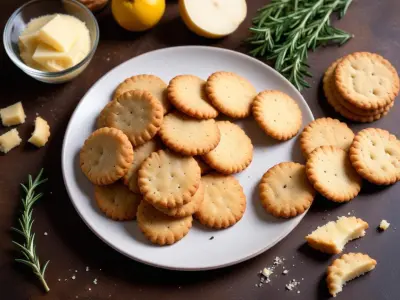 Cookies salés, parmesan et thym