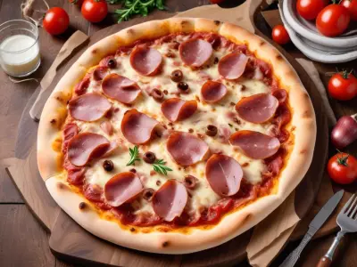 Pizza Campagnarde aux Lardons et Oignons