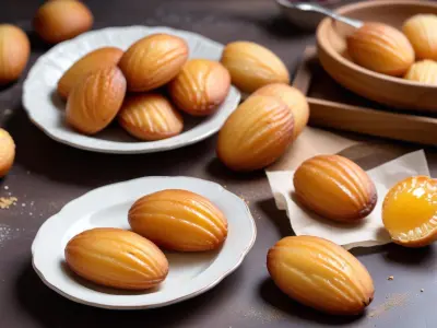 Madeleines moelleuses au miel