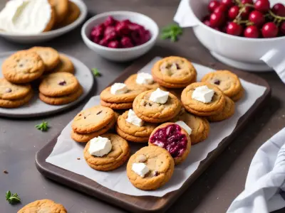 Cookies Salés Betterave et Chèvre Frais