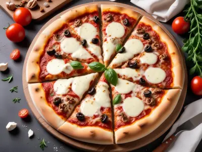 Pizza Gorgonzola, Mozzarella et Noix