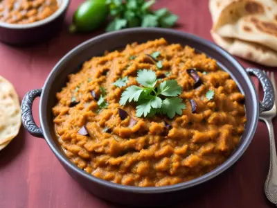 Baingan Bharta: Purée d'Aubergines à l'Indienne