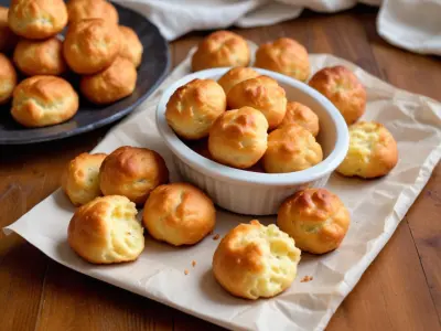 Gougères au Comté et Moutarde à l'Ancienne