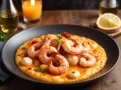 Gambas flambées au pastis