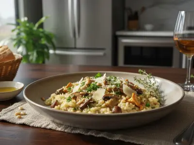 Risotto Crémeux aux Champignons des Bois