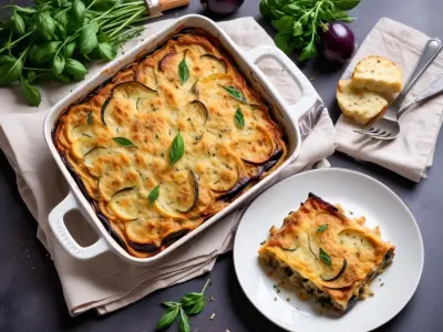 Gratin de Courgettes et Aubergines aux Herbes de Provence