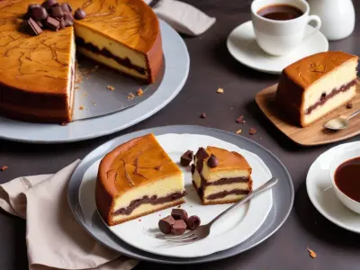 Gâteau marbré vanille-chocolat