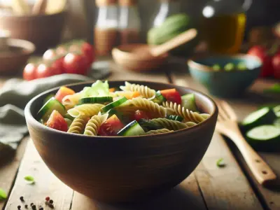 Bowl de Pâtes Froides aux Légumes d'Été