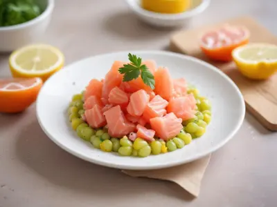 Tartare de saumon aux agrumes