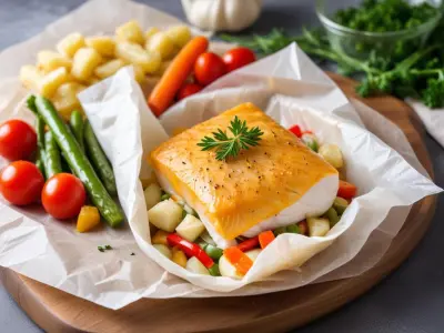 Filet de Cabillaud en Papillote aux Légumes Frais