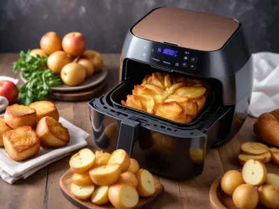 Carrés de Pommes de Terre Croustillants à l'Œuf et Air Fryer
