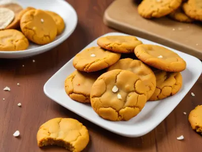 Cookies salés curry et coco râpée