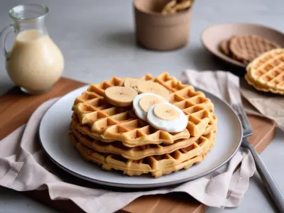 Gaufre de manioc et émulsion de taro