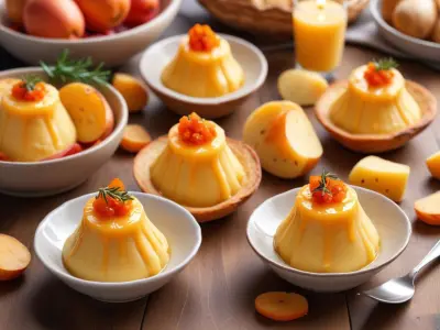 Verrines Festives de Saint-Jacques Snackées et Purée de Patate Douce