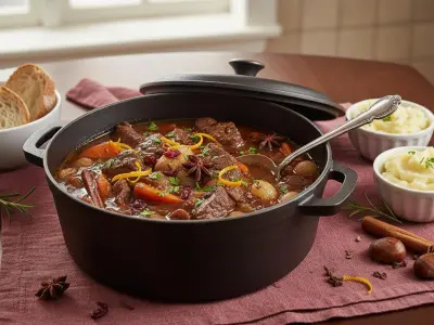 Cocotte de Bœuf aux Épices de Noël