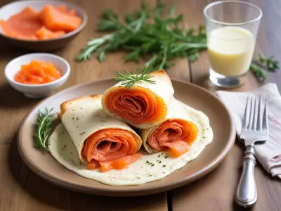 Wrap au Saumon Gravlax et Crème d’Aneth