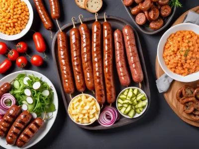 Barbecue Estival : Saucisses, Merguez, Brochettes et Salade Fraîche