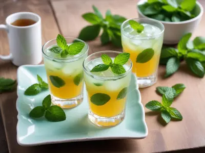 Thé Glacé Pêche-Menthe