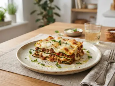 Lasagnes de courgettes aux herbes et ricotta