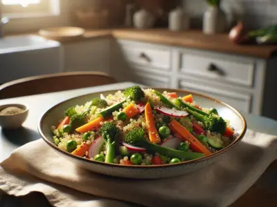 Salade de Quinoa aux Légumes Printaniers