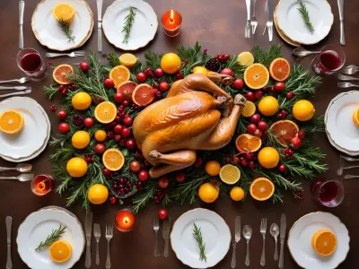 Le Festin de Noël : Dinde Rôtie aux Agrumes et aux Herbes