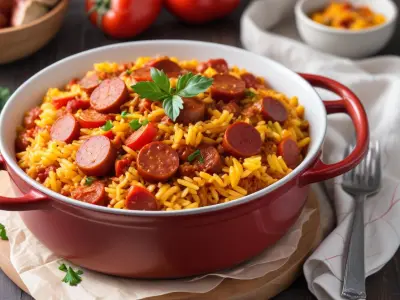Riz au Chorizo et Poivrons One Pot