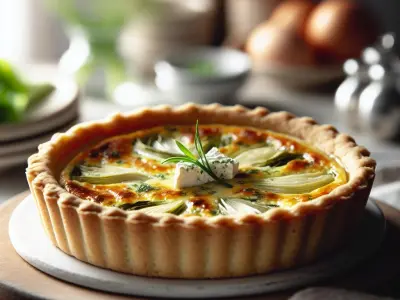 Quiche aux Poireaux et Chèvre (Portion Individuelle)