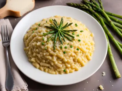 Risotto crémeux aux asperges et parmesan