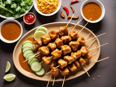 Brochettes de Poulet Sauce Satay