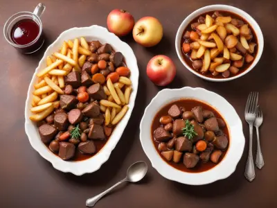 Boeuf Bourguignon Traditionnel et ses Pommes de Terre Vapeur