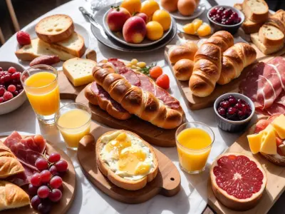 Brunch Gourmand : Viennoiseries, Jus Frais, Charcuterie et Fromage