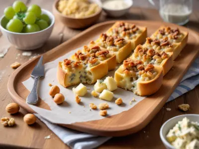 Pâtes crémeuses au gorgonzola et aux noix