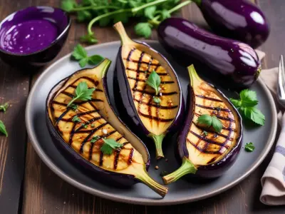Aubergines grillées au sésame