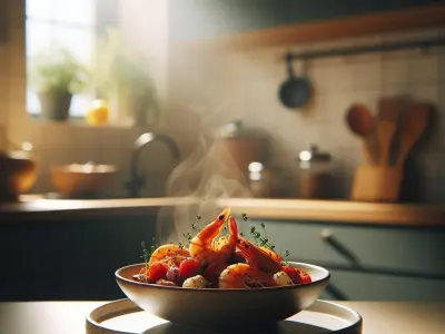 Crevettes Saganaki