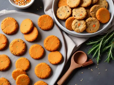Cookies Salés Carottes et Cumin