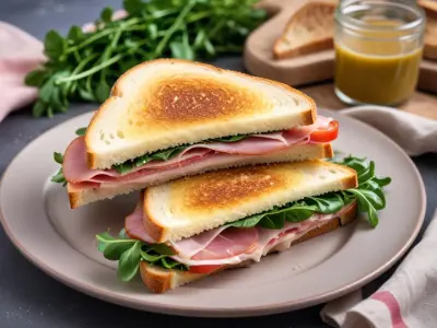Sandwich Italien au Jambon Cru, Roquette et Parmesan