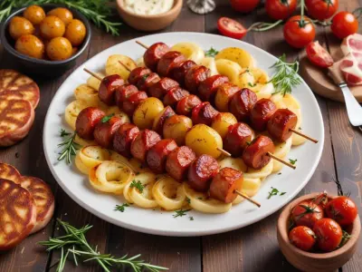 Brochettes de Saint-Jacques et chorizo