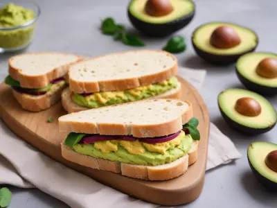 Ciabatta houmous de betteraves et avocat