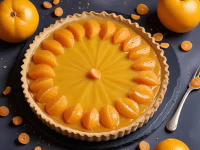 Tarte Fine aux Clémentines et Poudre d'Amande