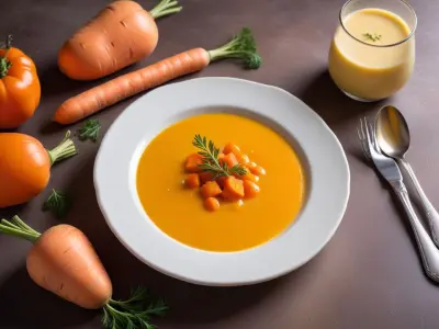 Velouté de carottes crémeux