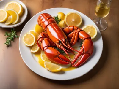 Homard grillé au beurre citronné