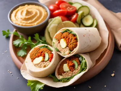 Wrap Gourmand aux Falafels et Houmous