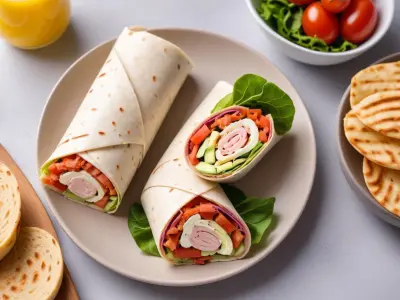 Wrap au thon, concombre et mayonnaise légère