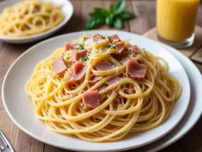 Spaghettis à la Carbonara (Recette Authentique)