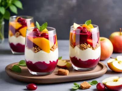 Verrine de Betterave, Pomme et Yaourt Grec