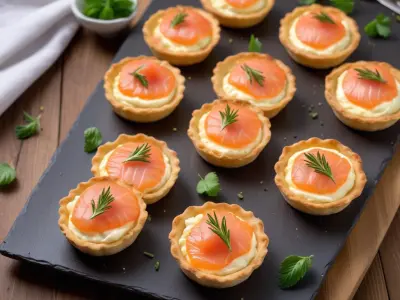 Mini tartelettes au saumon et fromage frais