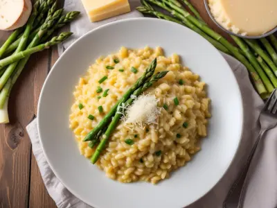 Risotto aux asperges et parmesan