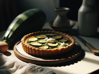 Tarte à la courgette et au chèvre